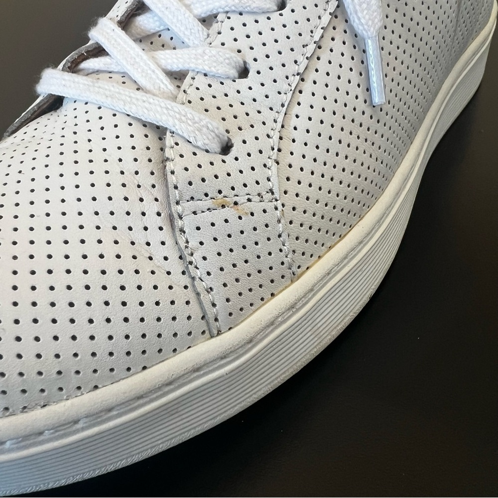 Sofft White Somers Tie Perforated Sneaker 10 - Picture 7 of 11